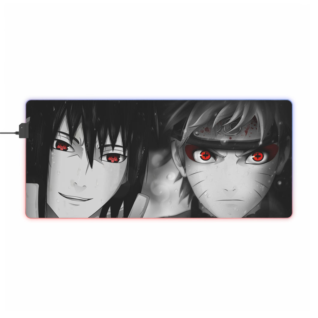 Sasuke & Naruto RGB LED Mouse Pad (Desk Mat)