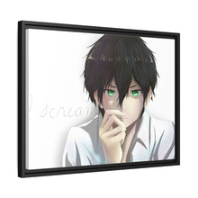 Load image into Gallery viewer, Hōtarō Oreki Face Canvas Framed Art Print
