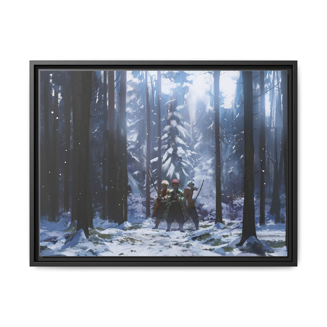 Anime Demon Slayer: Kimetsu no Yaiba Canvas Framed Art Print