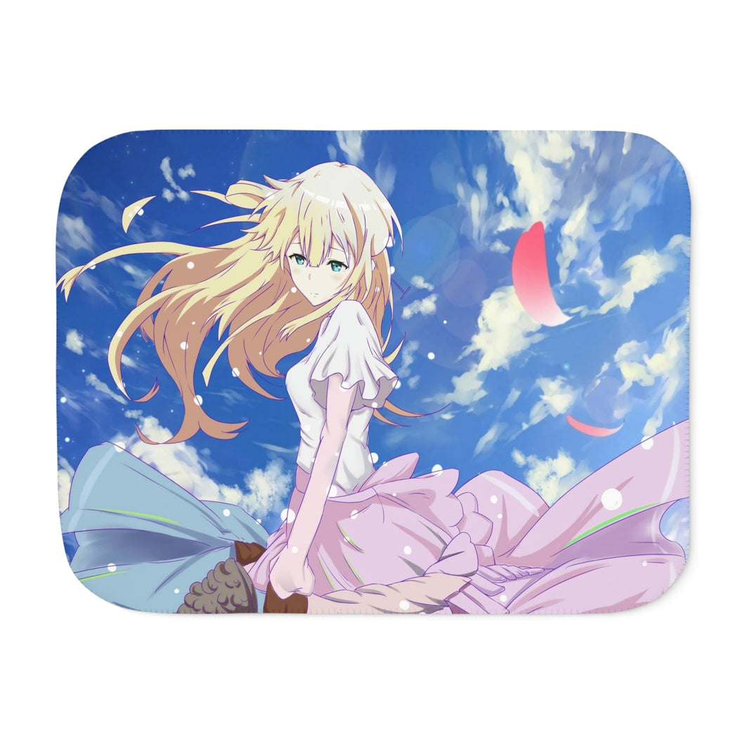 Violet Evergarden Sherpa Blanket