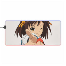 Load image into Gallery viewer, The Melancholy Of Haruhi Suzumiya RGB LED Mouse Pad (Desk Mat)

