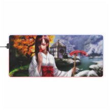 Load image into Gallery viewer, Erza Scarlet - Asian Garden RGB LED Mouse Pad (Desk Mat)
