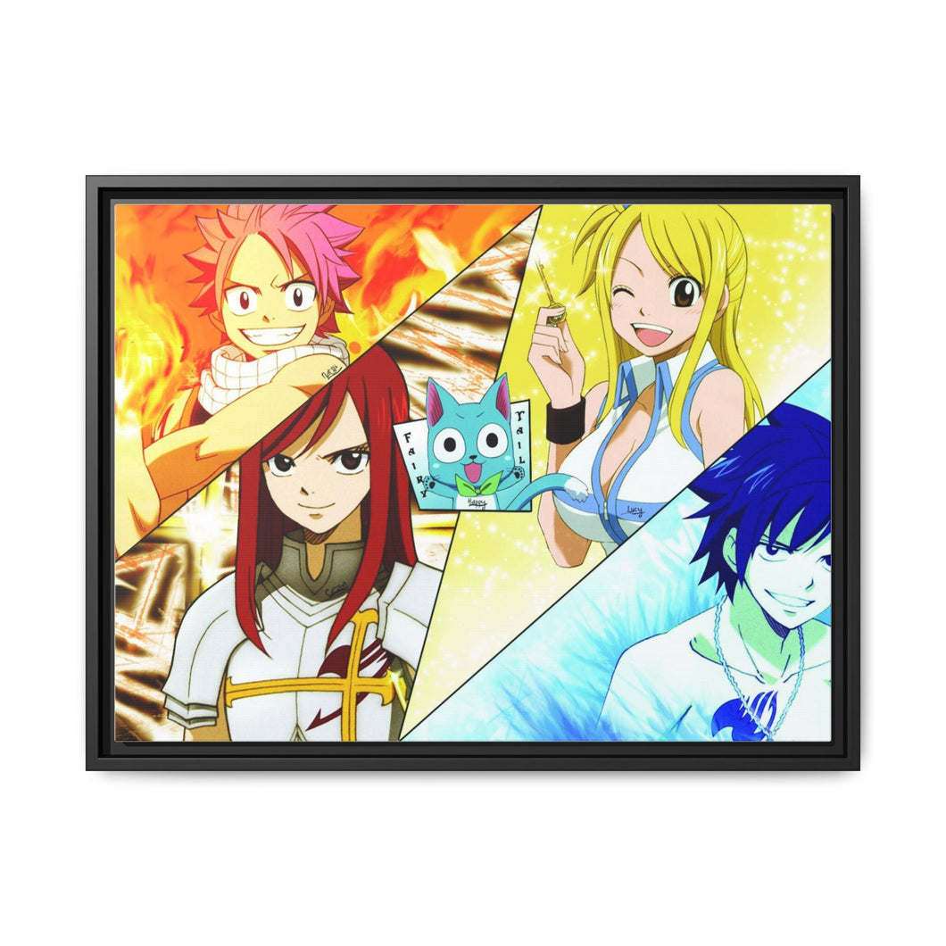 Anime Fairy Tailr Canvas Framed Art Print