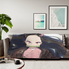 Load image into Gallery viewer, Demon Slayer: Kimetsu no Yaiba Nezuko Kamado Sherpa Blanket
