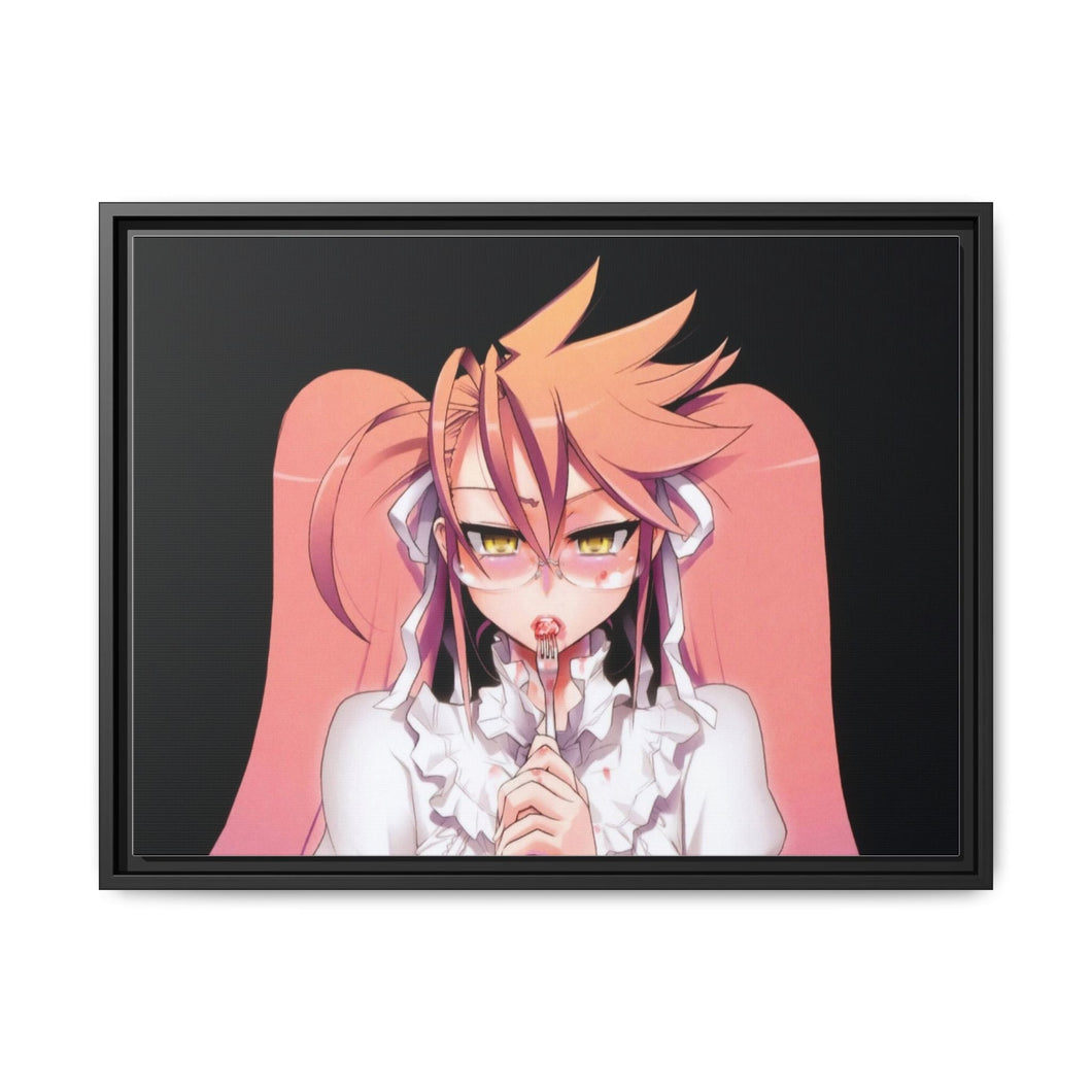 Highschool Of The Dead Canvas Framed Art Print