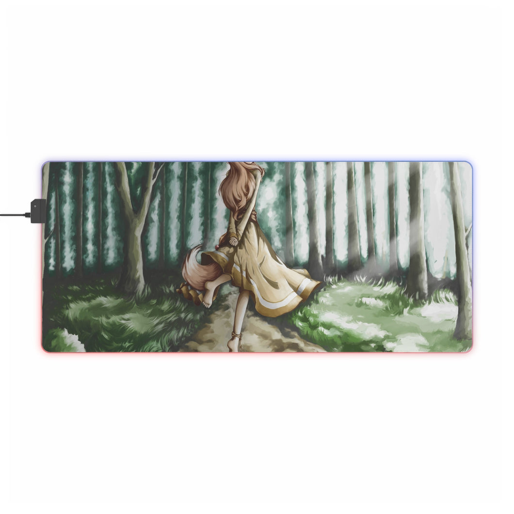 Spice And Wolf RGB LED Mouse Pad (Desk Mat)