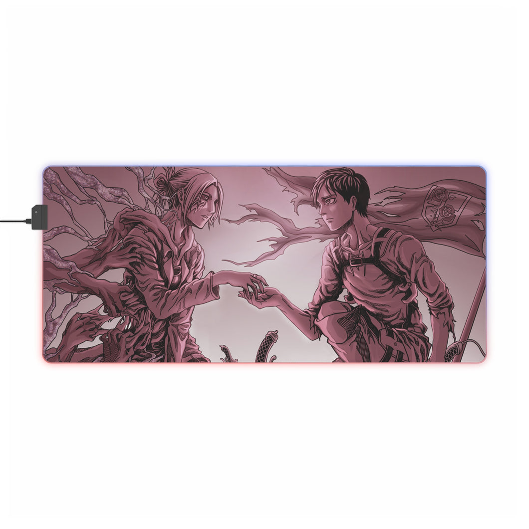 Anime Attack On Titan RGB LED Mouse Pad (Desk Mat)