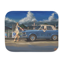 Load image into Gallery viewer, Is It Wrong To Try To Pick Up Girls In A Dungeon? Sherpa Blanket
