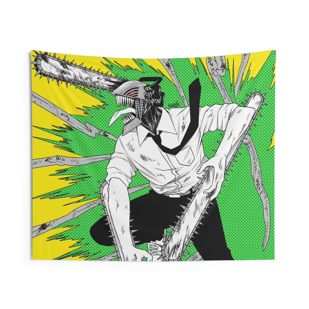 Anime Chainsaw Man Indoor Wall Tapestry