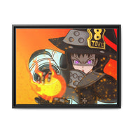Fire Force Maki Oze Canvas Framed Art Print