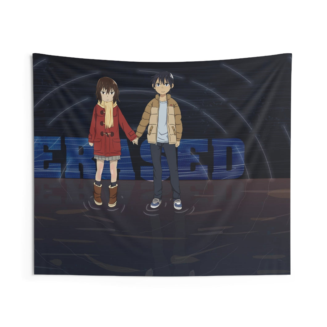Erased : Satoru x kayo Indoor Wall Tapestry