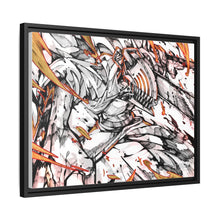 Load image into Gallery viewer, Anime Chainsaw Man Canvas Framed Art Print
