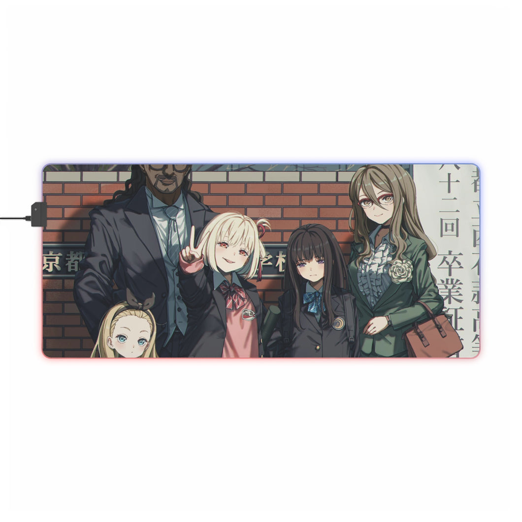 Lycoris Recoil RGB LED Mouse Pad (Desk Mat)