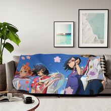 Load image into Gallery viewer, Anohana Meiko Honma, Jinta Yadomi, Naruko Anjou, Tetsudou Hisakawa, Chiriko Tsurumi Sherpa Blanket
