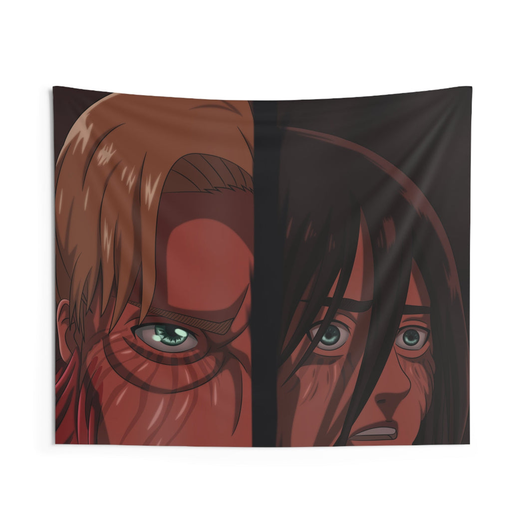 Eren and Zeke Indoor Wall Tapestry