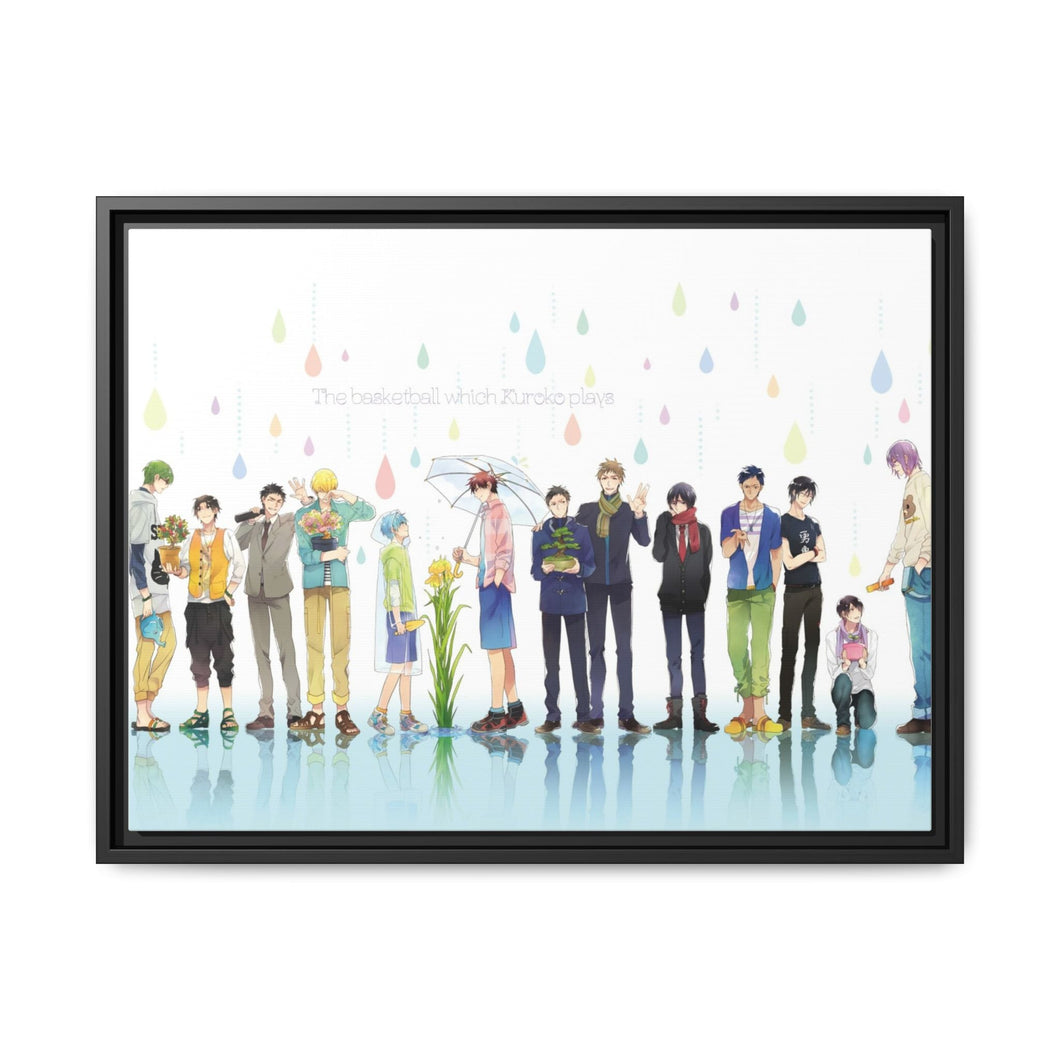 Kuroko's Basketball Tetsuya Kuroko, Daiki Aomine, Atsushi Murasakibara, Teppei Kiyoshi Canvas Framed Art Print