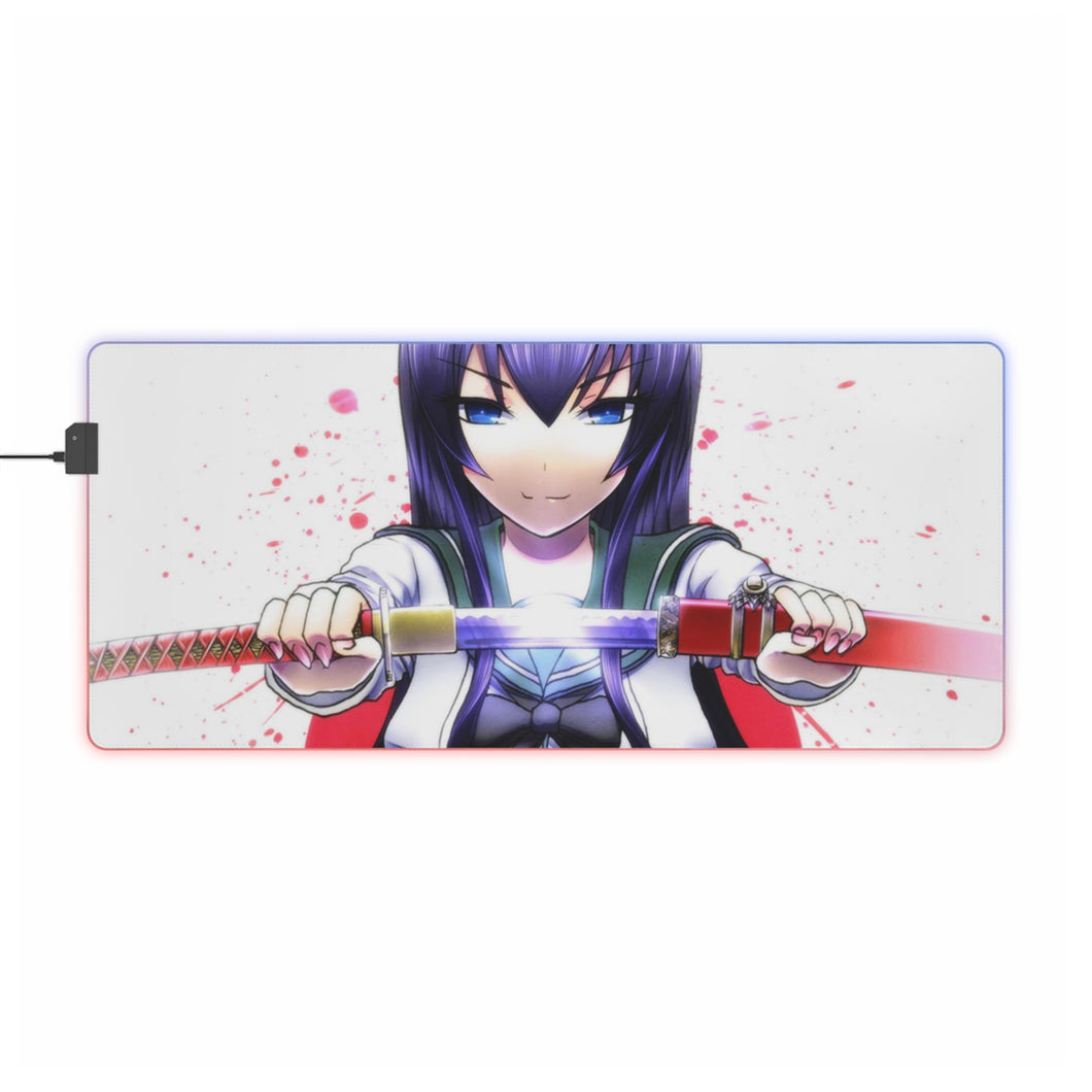 Saeko Busujima RGB LED Mouse Pad (Desk Mat)