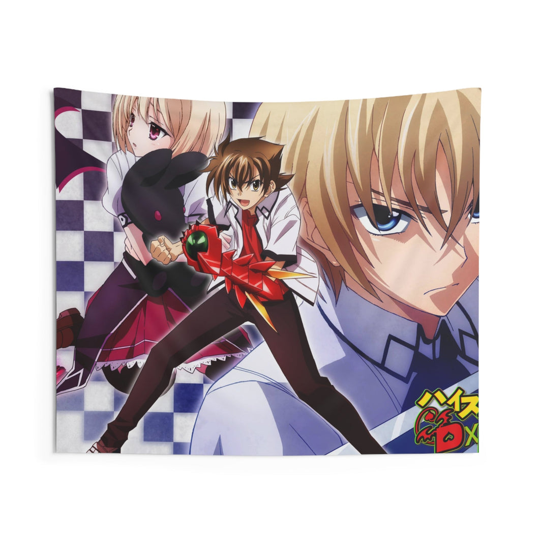 High School DxD Issei Hyoudou, Yuuto Kiba, Ddraig Indoor Wall Tapestry