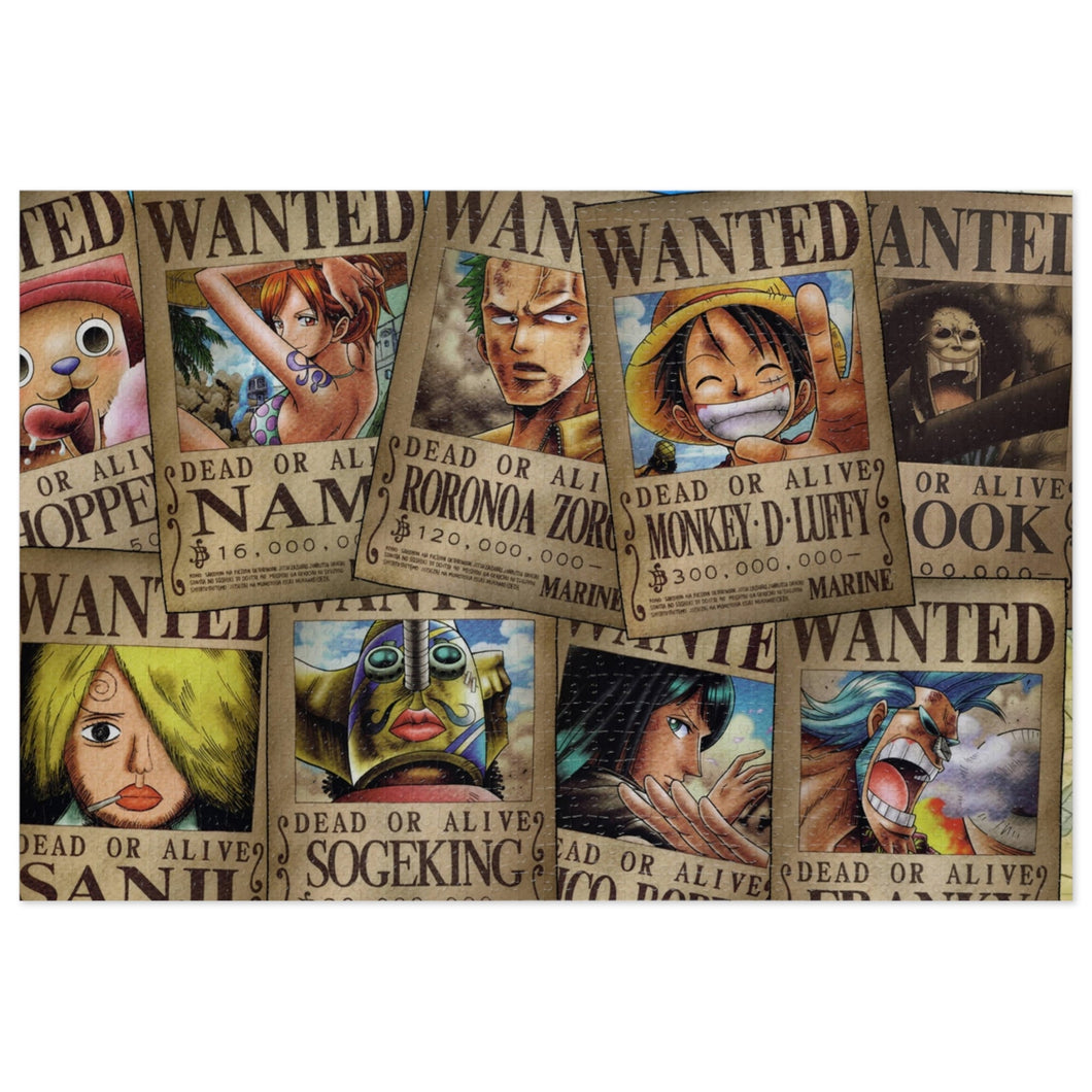 Monkey D. Luffy's crew wanted Jigsaw Puzzle