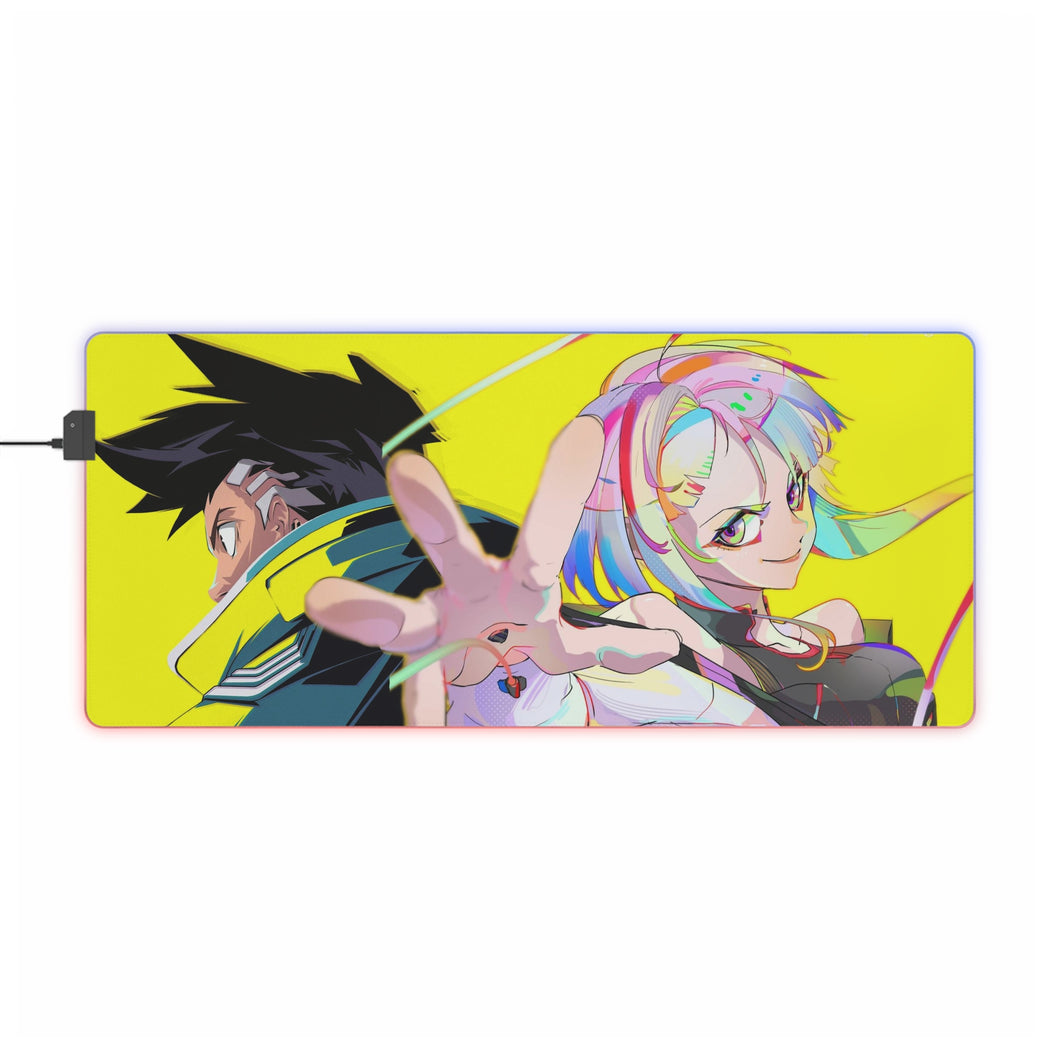 Cyberpunk Edgerunners Lucy and David RGB LED Mouse Pad (Desk Mat)