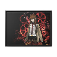 Makise Kurisu Canvas Framed Art Print