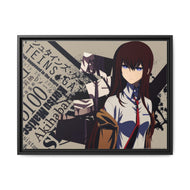 Makise Kurisu Canvas Framed Art Print