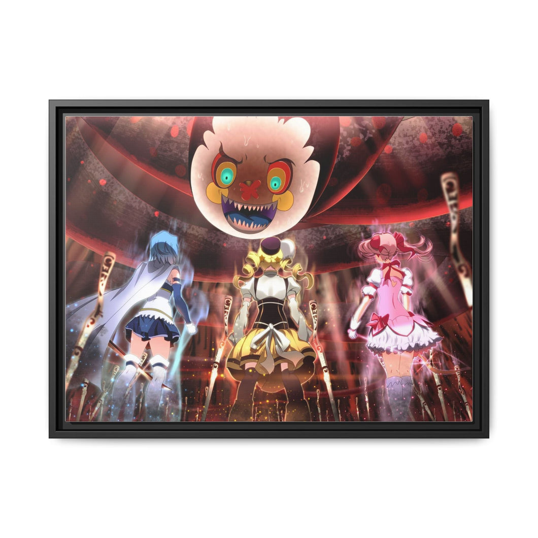 Anime Puella Magi Madoka Magica Canvas Framed Art Print