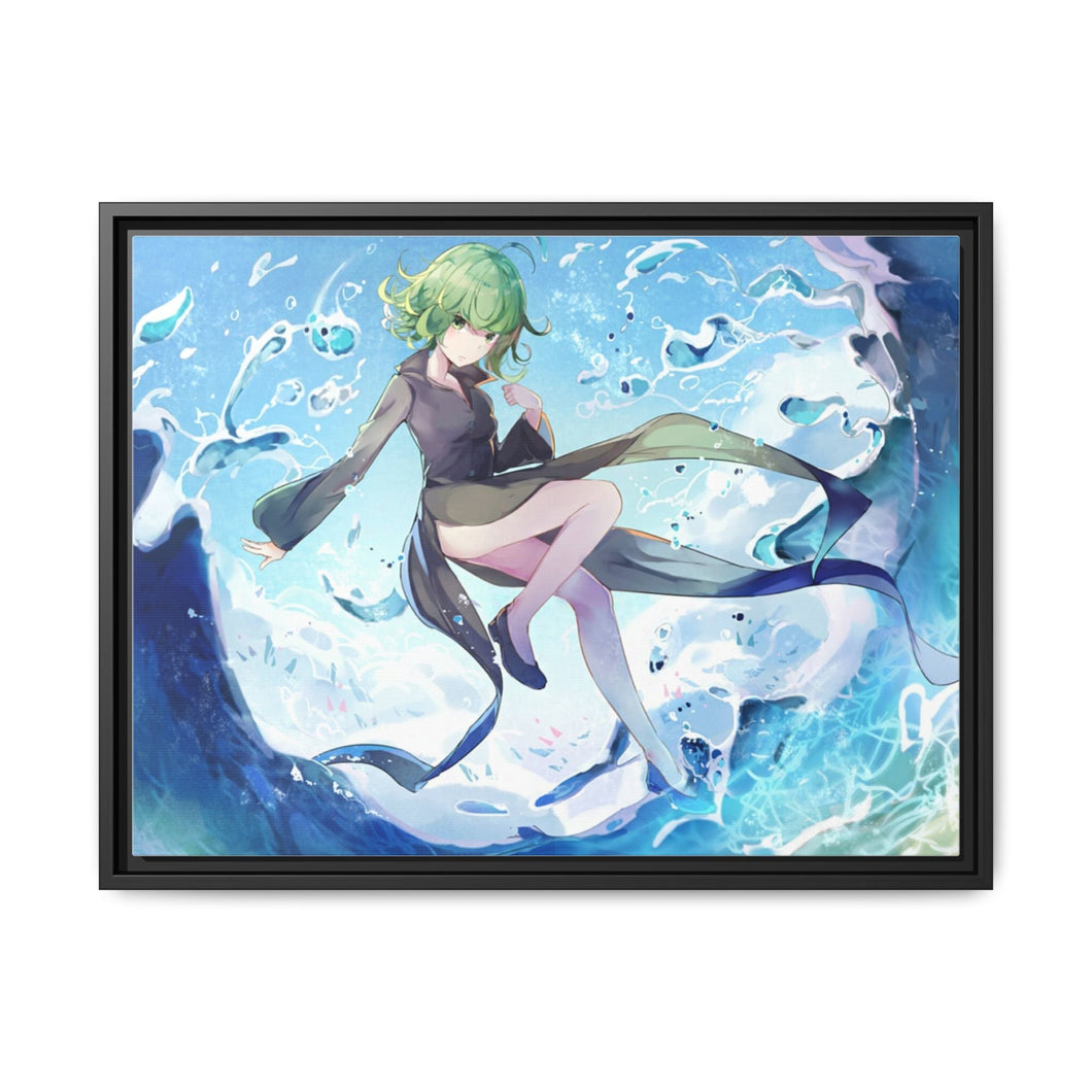 Tatsumaki Canvas Framed Art Print