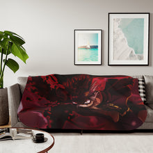 Load image into Gallery viewer, Black Clover Asta Sherpa Blanket
