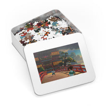 Load image into Gallery viewer, Haku and Chihiro on the bridge leading to the bathhouse Jigsaw Puzzle
