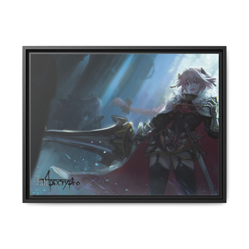 Fate/Apocrypha Siegfried, Saber Of Black Canvas Framed Art Print