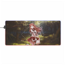 Load image into Gallery viewer, Spice and Wolf Holo RGB LED Mouse Pad (Desk Mat)
