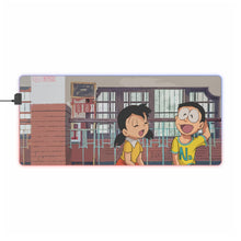 Load image into Gallery viewer, Nobita &amp; Shizuka RGB LED Mouse Pad (Desk Mat)
