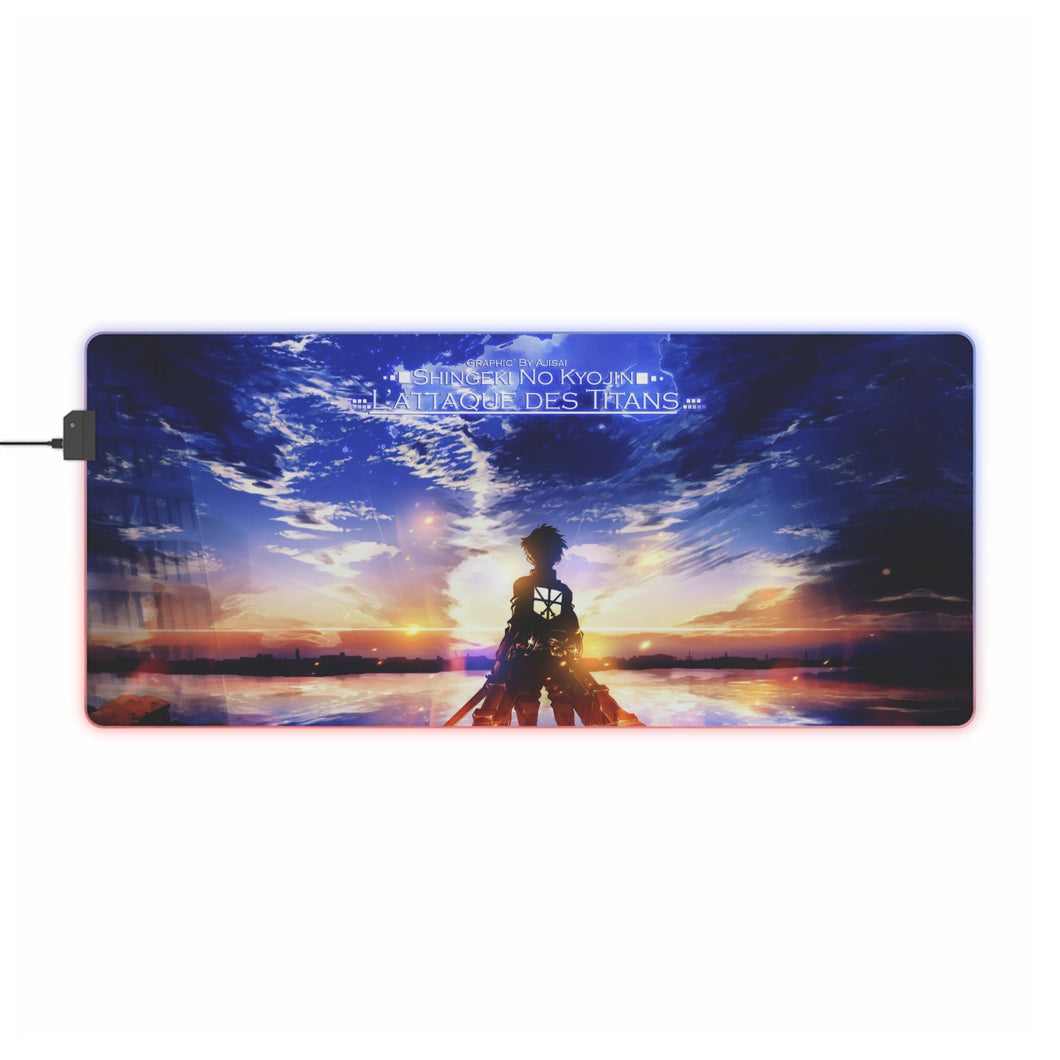 Anime Attack On Titan RGB LED Mouse Pad (Desk Mat)