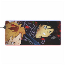 Load image into Gallery viewer, Kirito and Asuna RGB LED Mouse Pad (Desk Mat)

