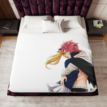 Load image into Gallery viewer, Fairy Tail Natsu Dragneel, Lucy Heartfilia Sherpa Blanket
