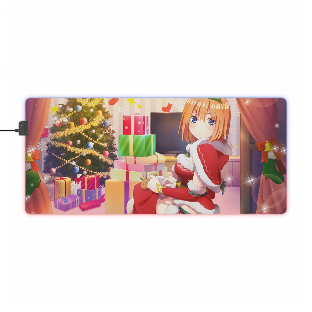 Yotsuba Nakano Christmas RGB LED Mouse Pad (Desk Mat)