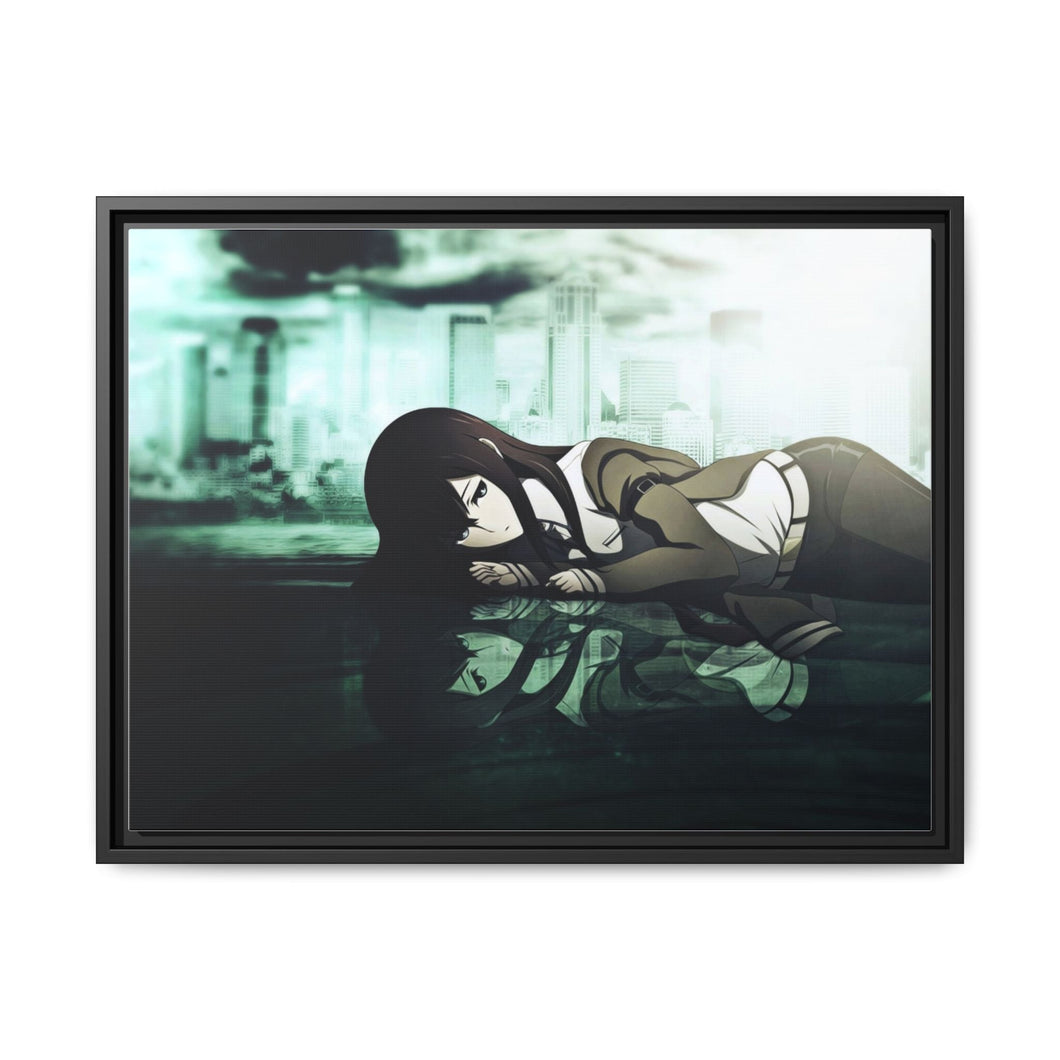 Makise Kurisu Canvas Framed Art Print