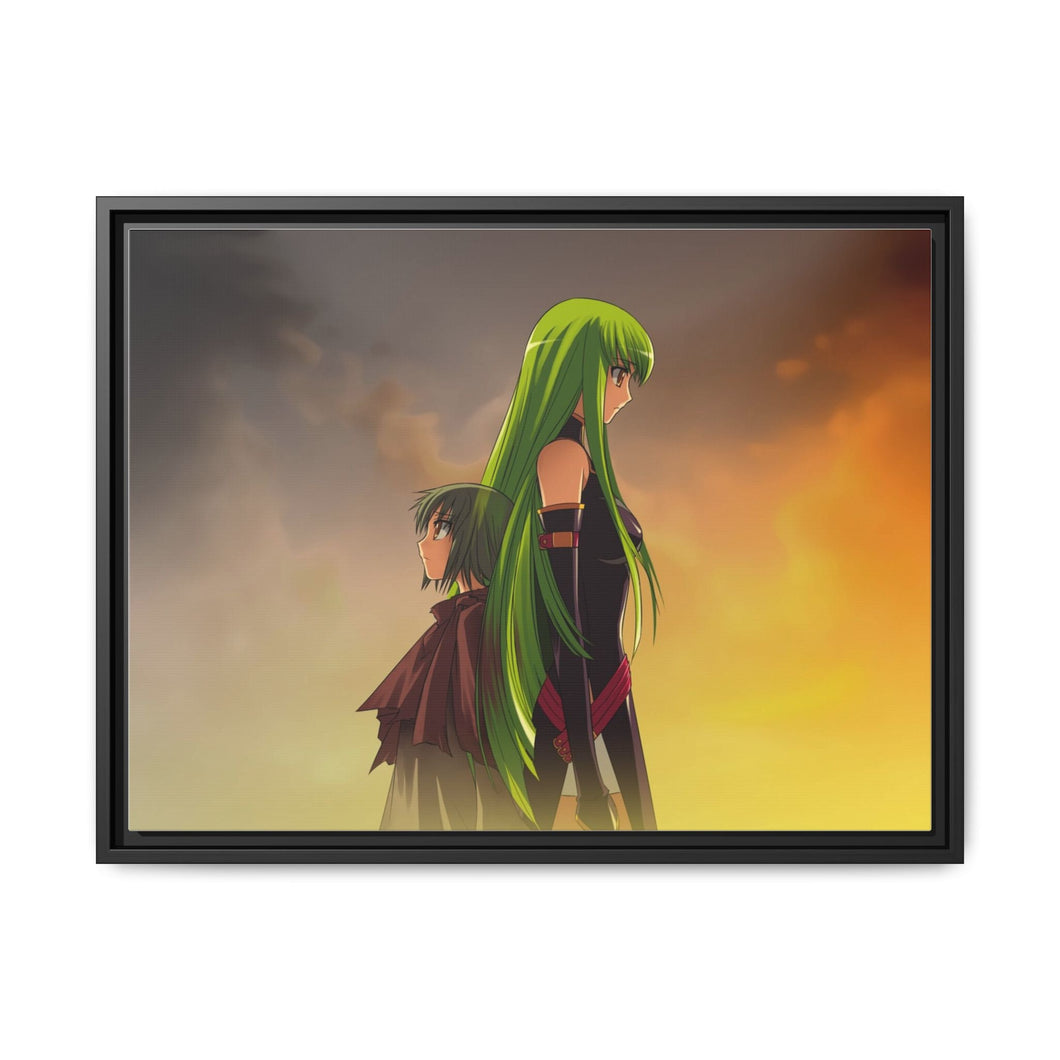 Anime Code Geassr Canvas Framed Art Print