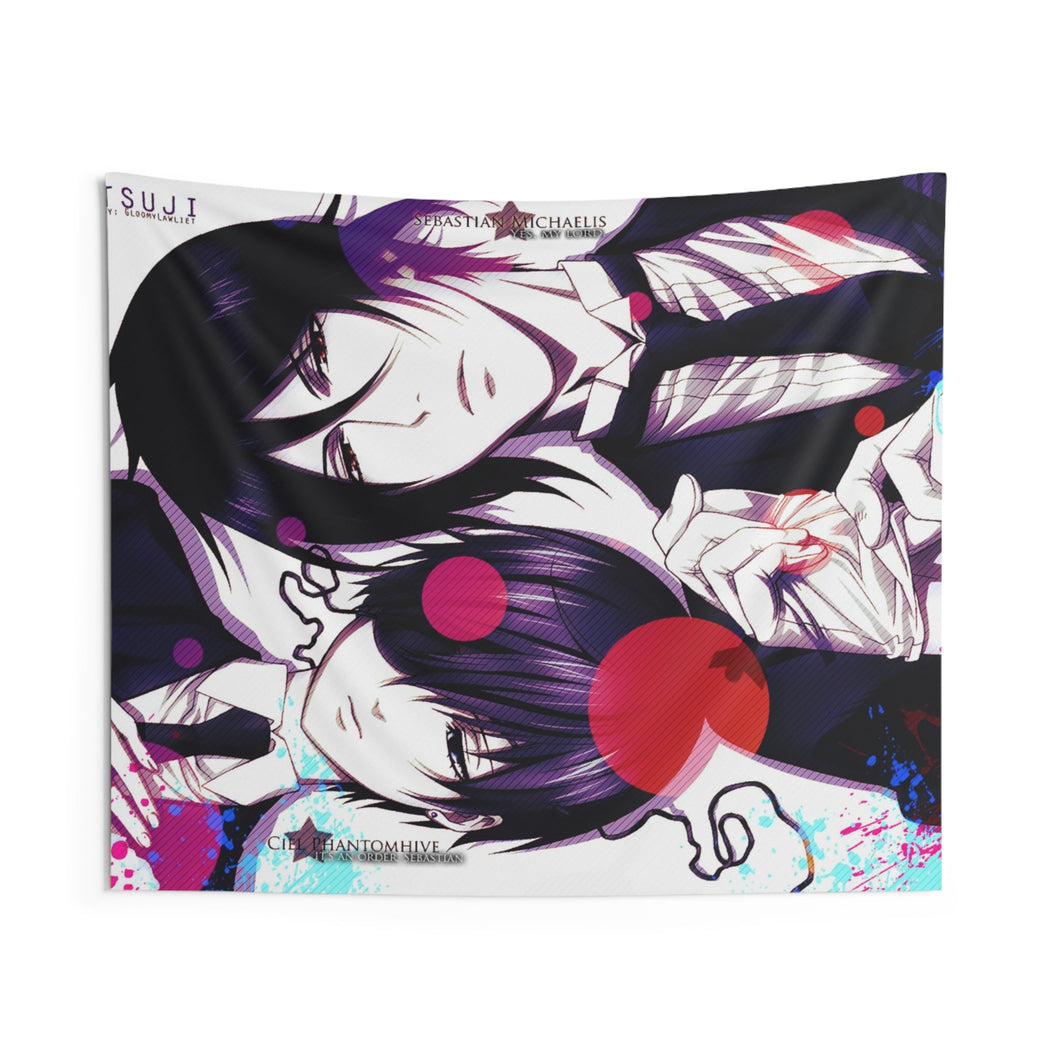Black Butler Indoor Wall Tapestry