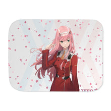 Load image into Gallery viewer, Zero Two Blossoms World Sherpa Blanket
