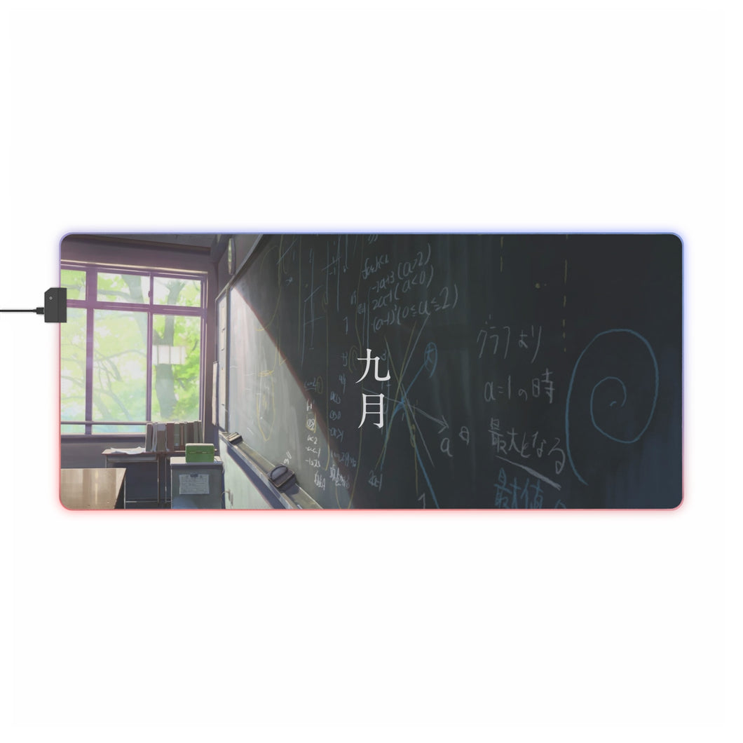 The Garden Of Words RGB LED Mouse Pad (Desk Mat)