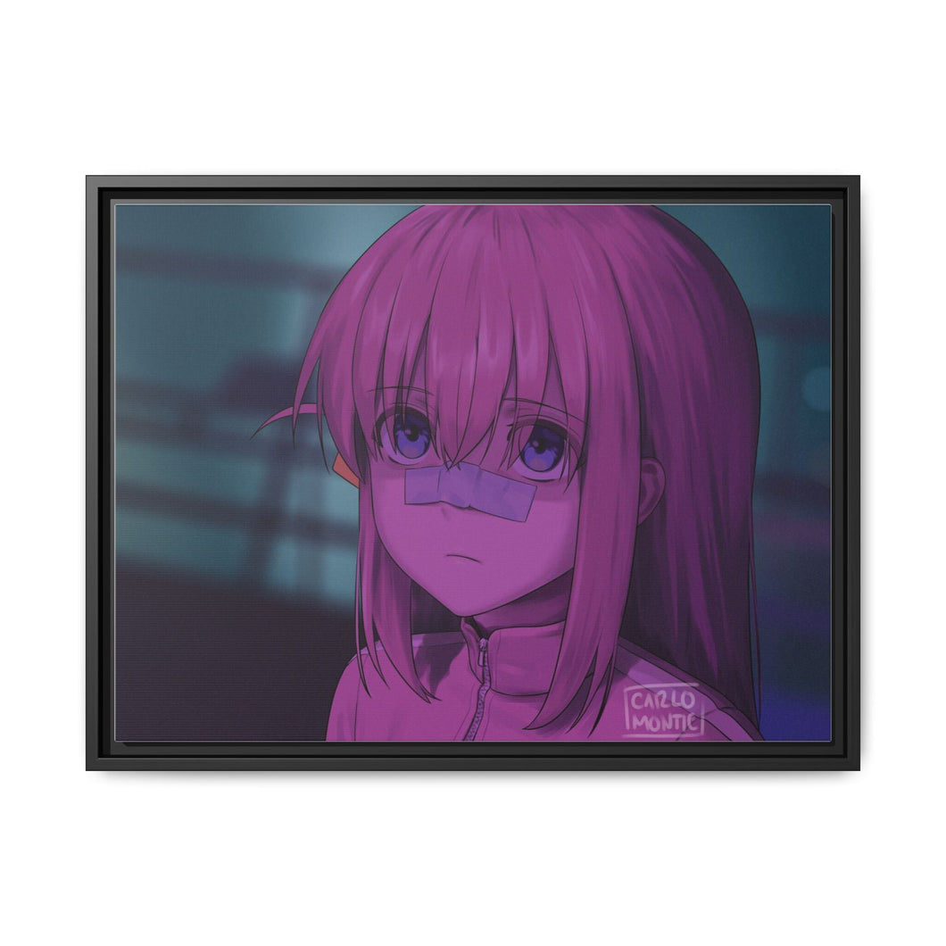 Anime Bocchi the Rock Canvas Framed Art Print