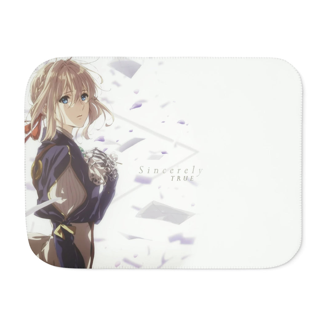 Violet Evergarden Violet Evergarden, Violet Evergarden Sherpa Blanket