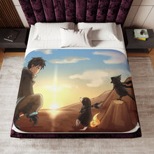 Load image into Gallery viewer, Fire Force Shinra Kusakabe Sherpa Blanket
