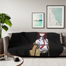 Load image into Gallery viewer, Makise Kurisu Sherpa Blanket
