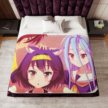 Load image into Gallery viewer, Sora,Shiro and Izuna Sherpa Blanket
