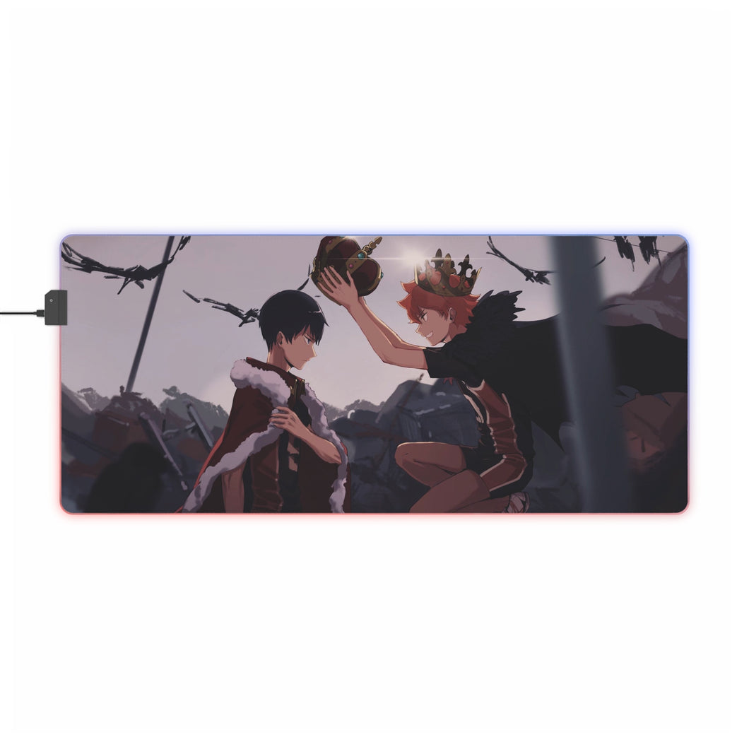 Shōyō Hinata Tobio Kageyama RGB LED Mouse Pad (Desk Mat)