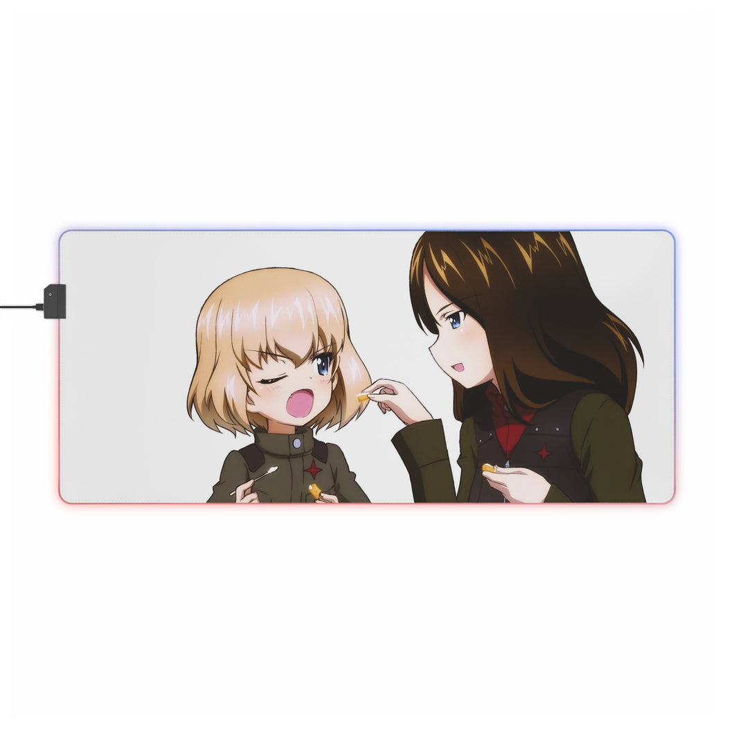 Girls und Panzer RGB LED Mouse Pad (Desk Mat)