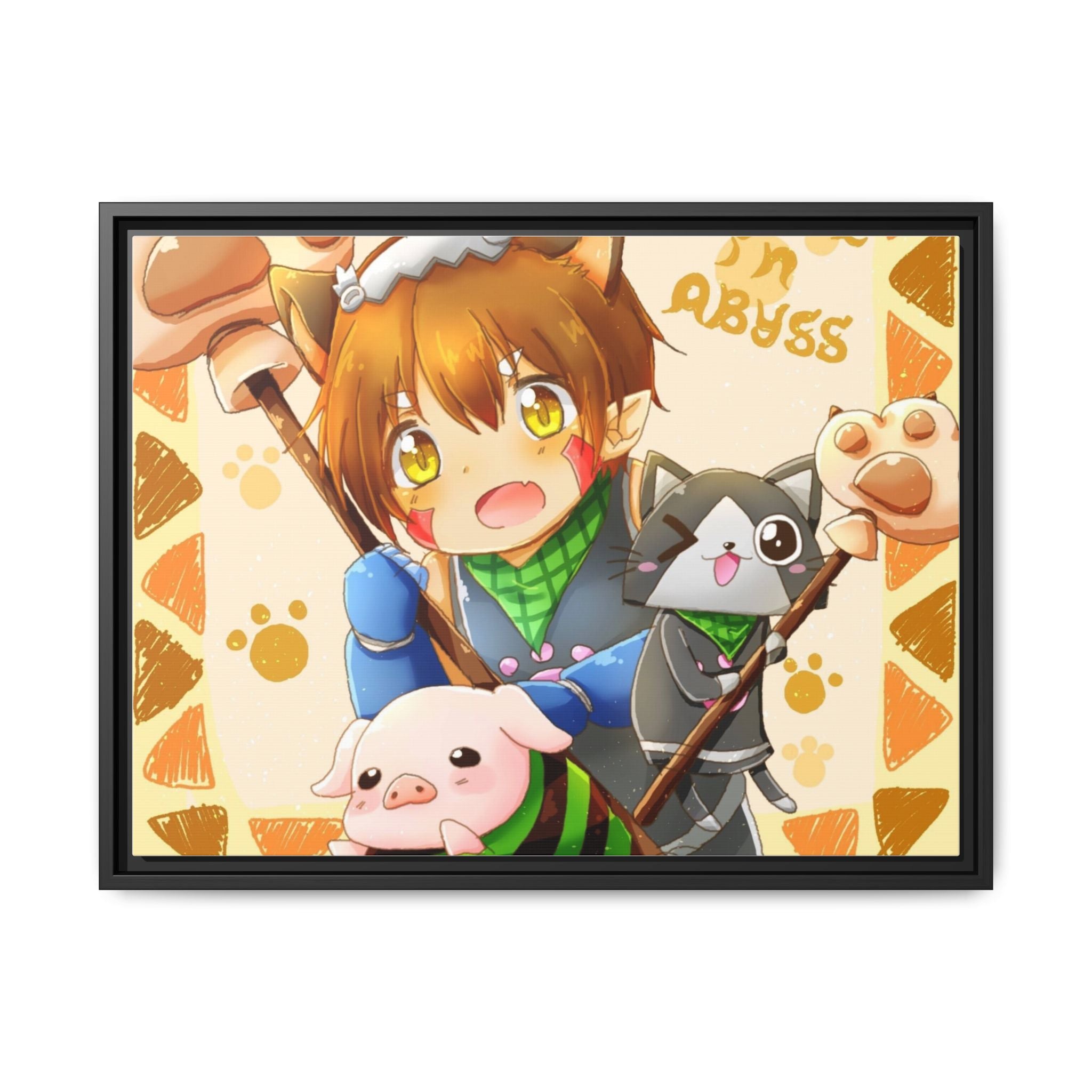 Anime Made In Abyss Canvas Framed Art Print
